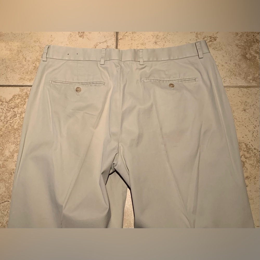 Express Khaki Stretch Cotton-Blend Suit Pant - Picture 9 of 10